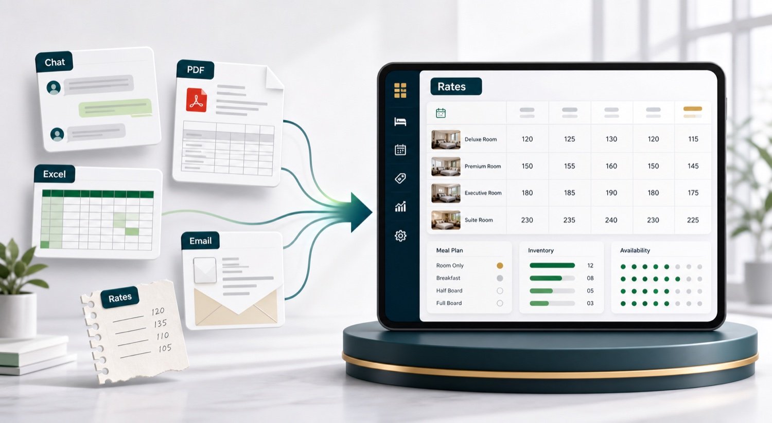 Scattered hotel rates becoming one organized rate system